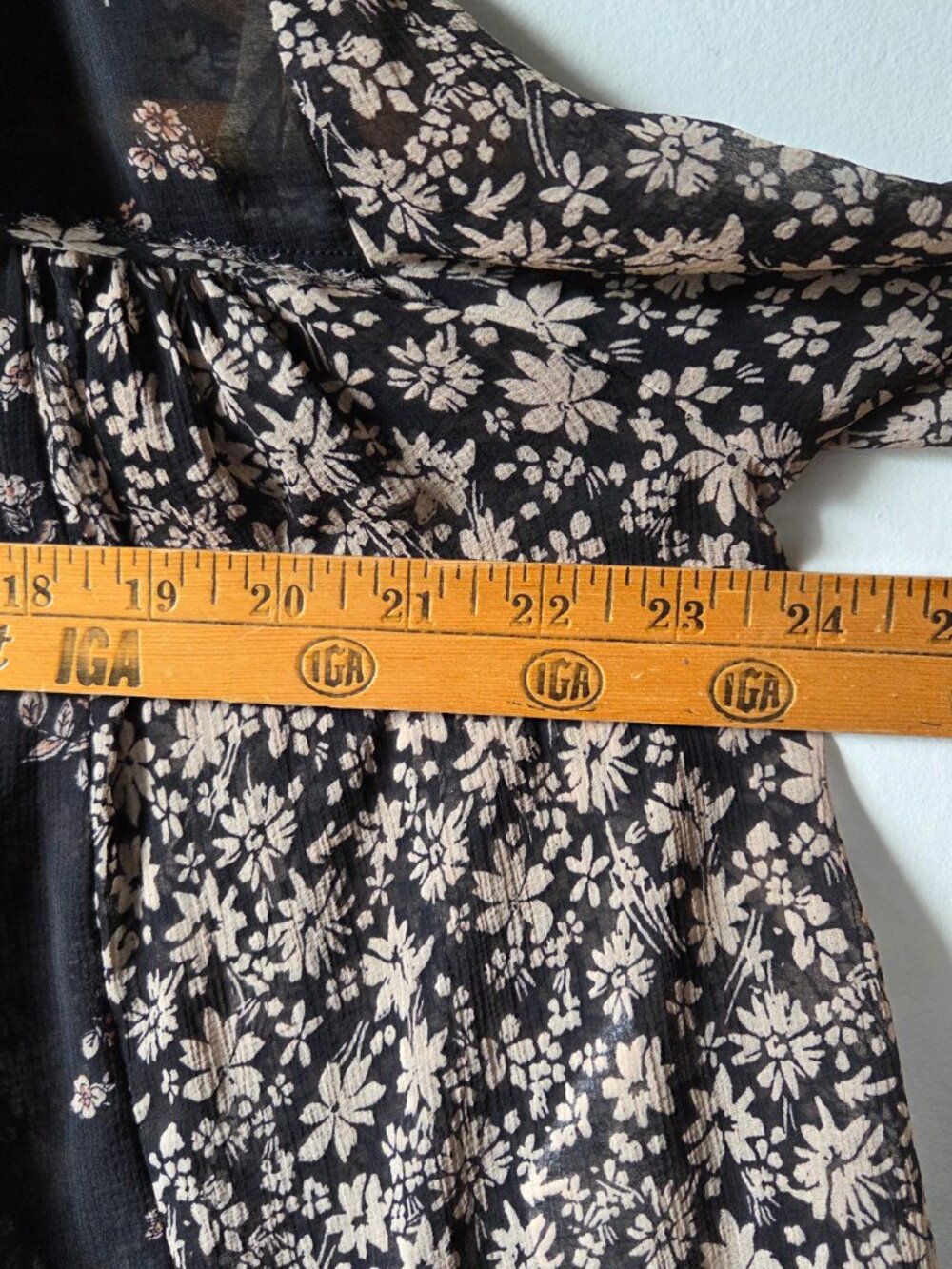 EUC FREE PEOPLE DITSY FLORAL ROMANTIC BOHO TOP SIZE XS - Picture 14 of 15